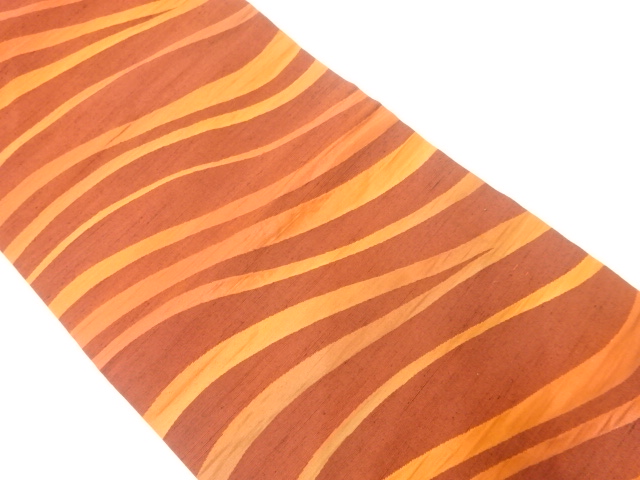 JAPANESE NAGOYA OBI / WOVEN WAVY STRIPE